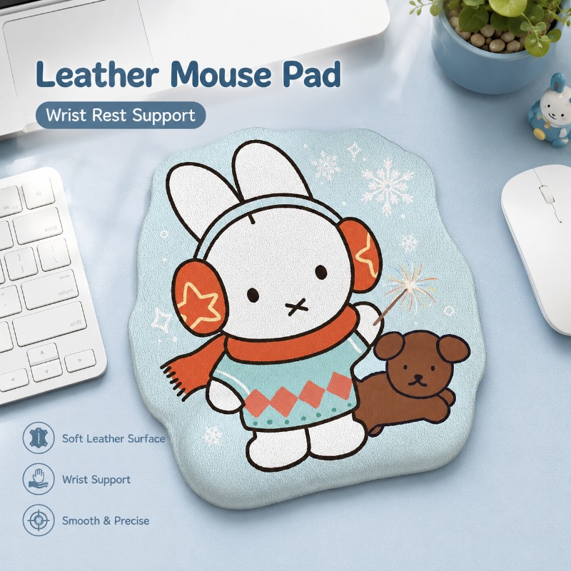 Laptop Editing Accessories - Anime Miffy Deri Mouse Pad, Bilek