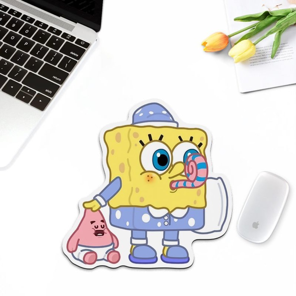 Laptop Editing Accessories - Sevimli Sünger Bob Şekilli Mouse Pad