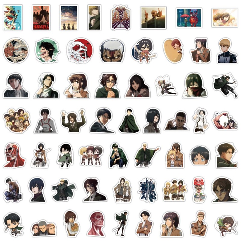 Laptop Accessories Wholesale - 60 adet Titan Anime çıkartmaları sevimli