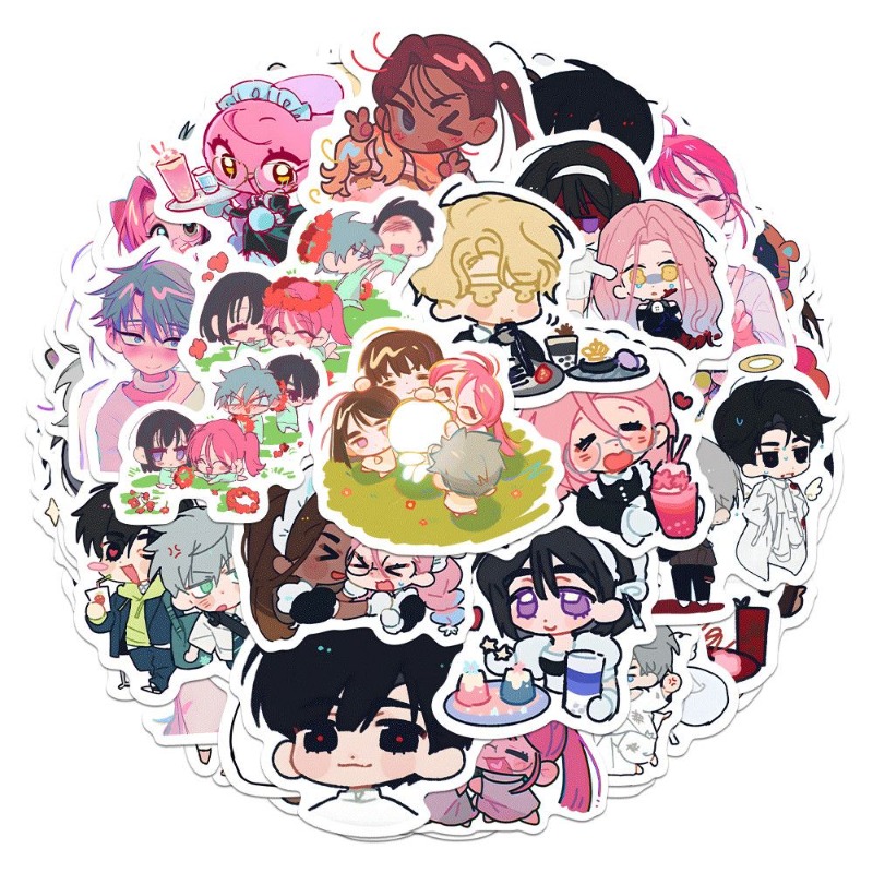 Laptop Accessories For Gift - 80 adet/takım karikatür Anime uzaylı sahne