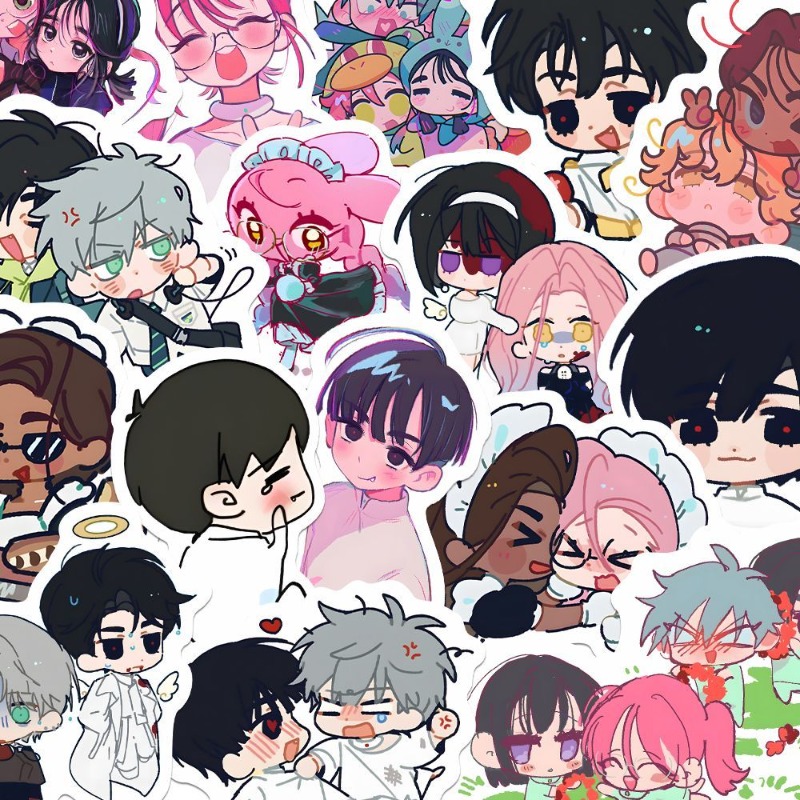 80 adet/takım karikatür Anime  - Laptop Accessories For Gift incelemesi ve fiyatı