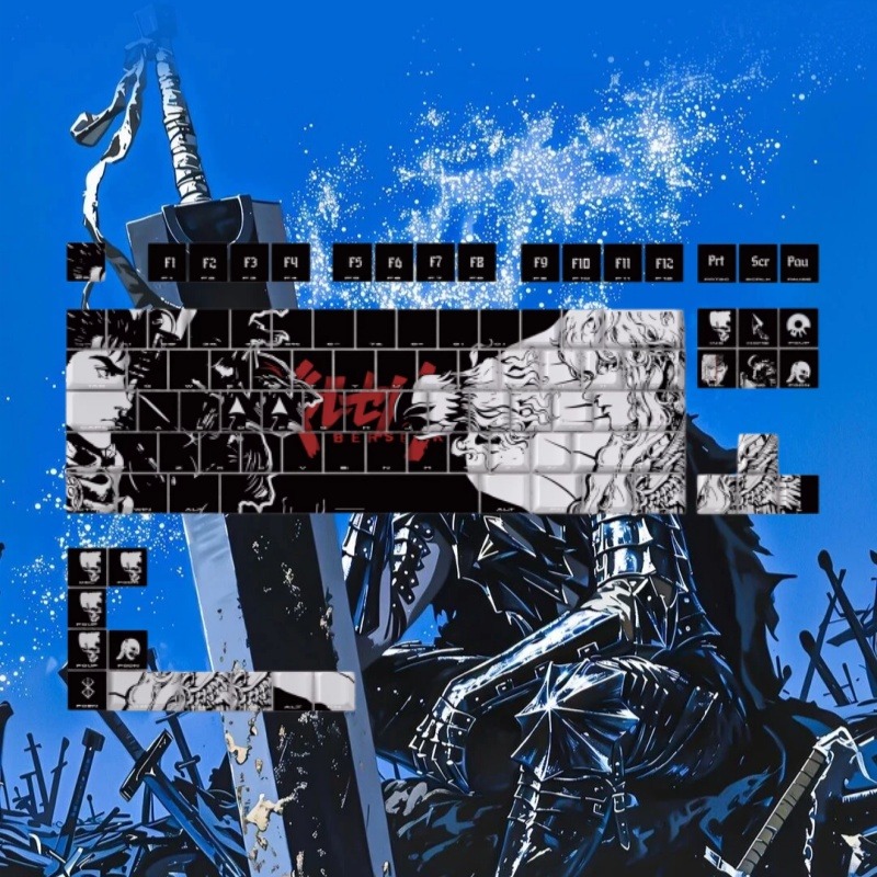 BERSERK Tema Anime Klavye Tuş  - Laptop Accessories For Gift incelemesi ve fiyatı