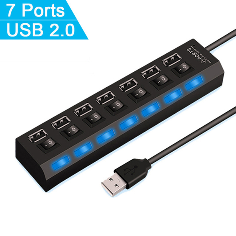 7 Port USB 2.0 Hub Splitter Di - Laptop Accessories Wholesale incelemesi ve fiyatı